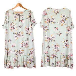Lauren Ralph Lauren Black Label Floral Ruffle Dress Size 12 Fairycore